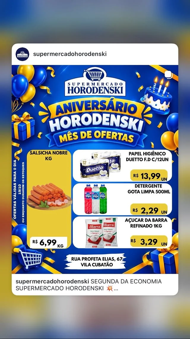 Encarte Supermercado Horodenski