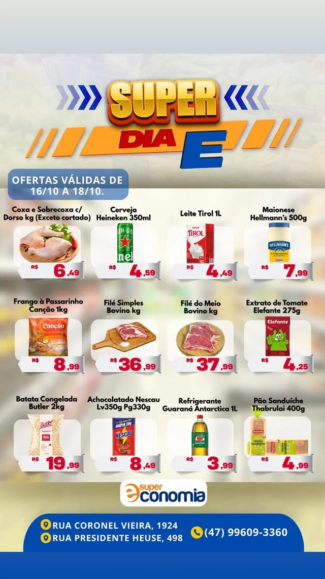 Encarte Supermercados Economia