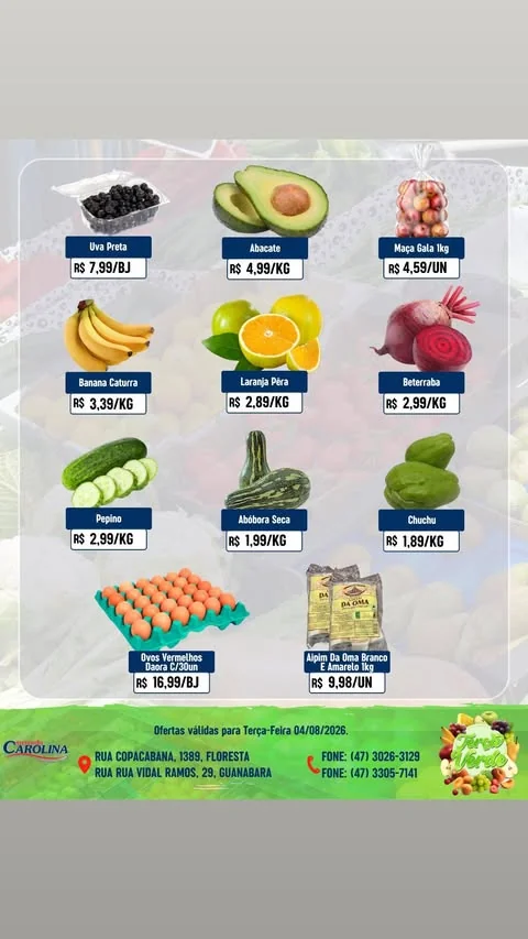 Encarte Supermercado Carolina