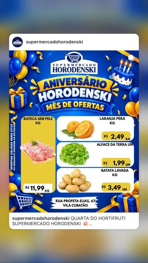 Encarte Supermercado Horodenski