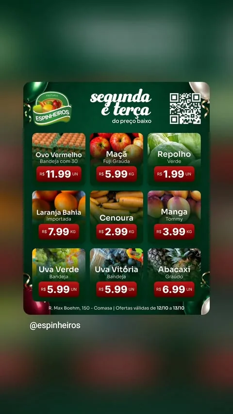 Encarte Frutaria Espinheiros