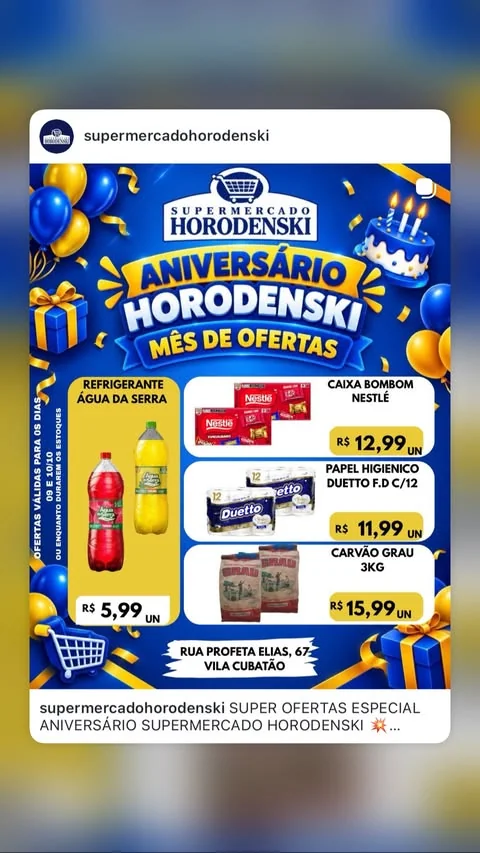 Encarte Supermercado Horodenski