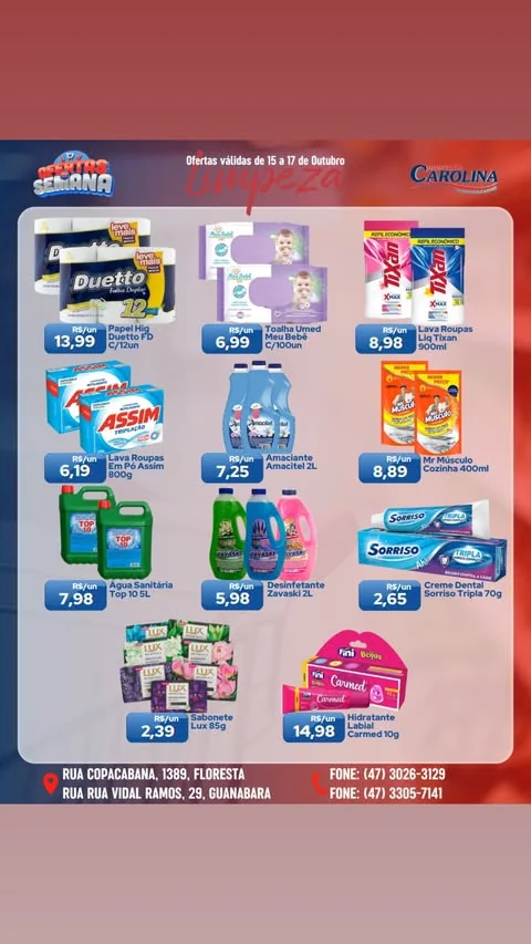 Encarte Supermercado Carolina
