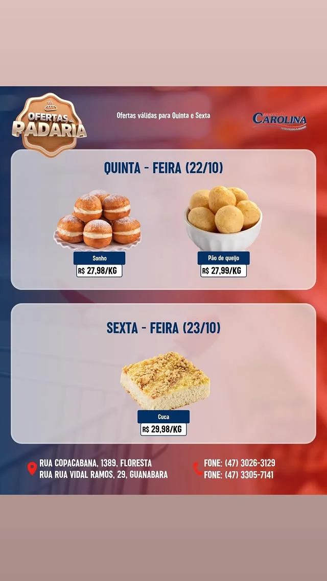 Encarte Supermercado Carolina