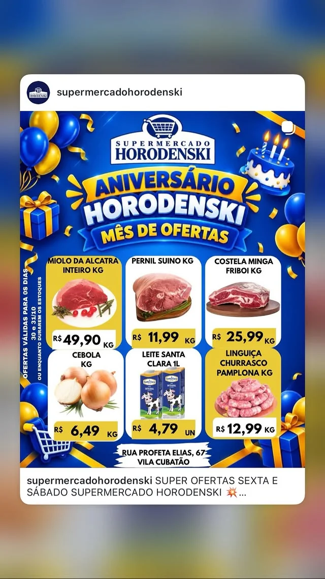 Encarte Supermercado Horodenski