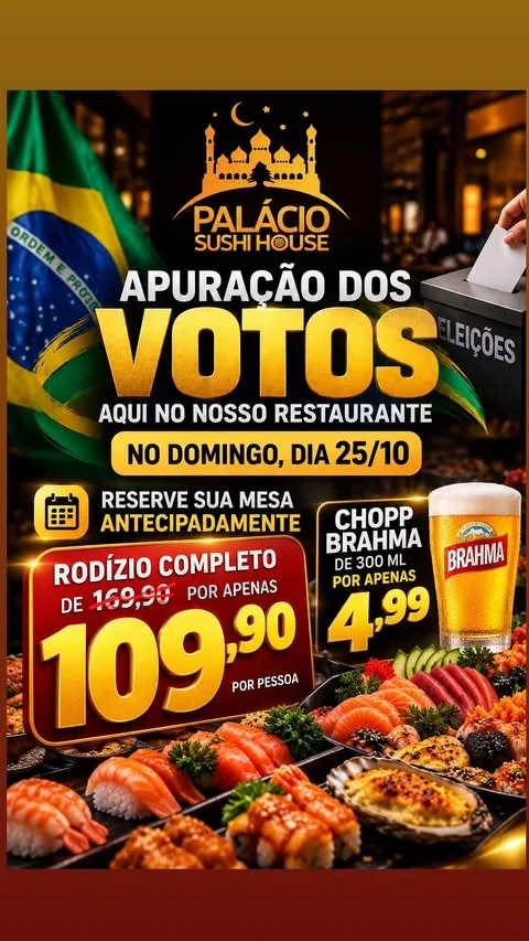 Encarte Palácio Sushi House