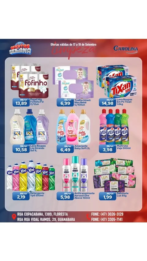 Encarte Supermercado Carolina