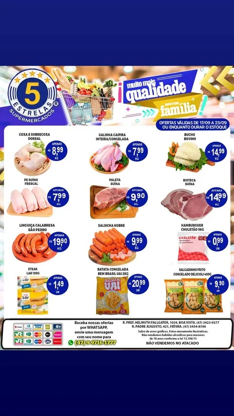Encarte Supermercados 5 Estrelas