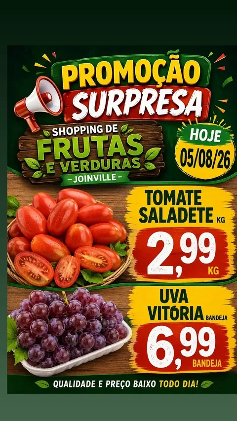 Encarte Shopping de Frutas e Verduras Joinville