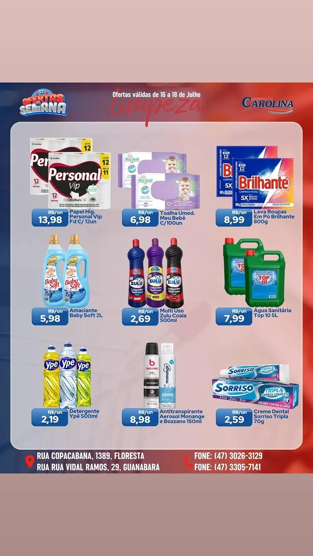 Encarte Supermercado Carolina