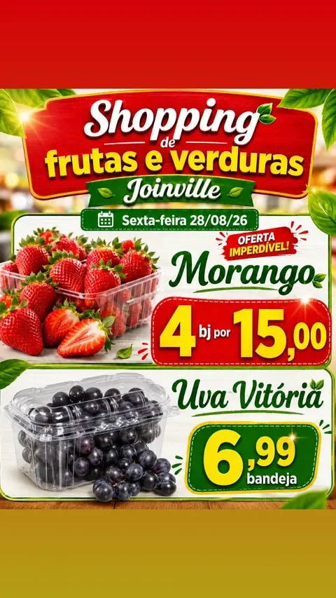 Encarte Shopping de Frutas e Verduras Joinville