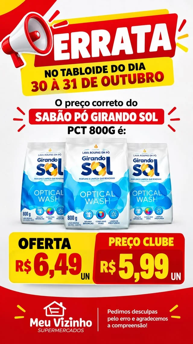 Encarte Supermercados Meu Vizinho