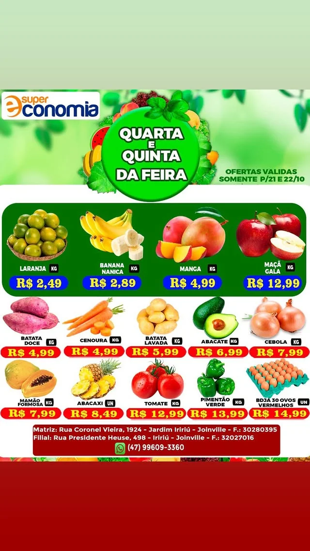 Encarte Supermercados Economia