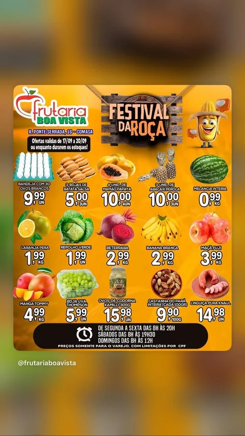 Encarte Frutaria Boa Vista