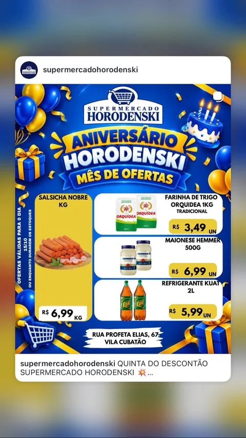 Encarte Supermercado Horodenski