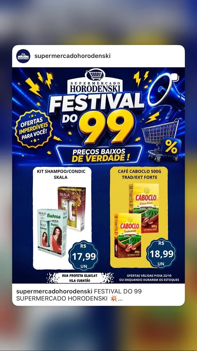 Encarte Supermercado Horodenski
