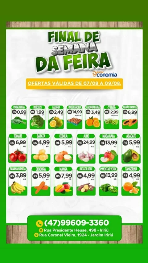 Encarte Supermercados Economia