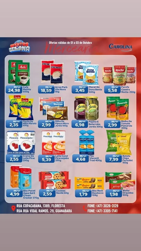 Encarte Supermercado Carolina