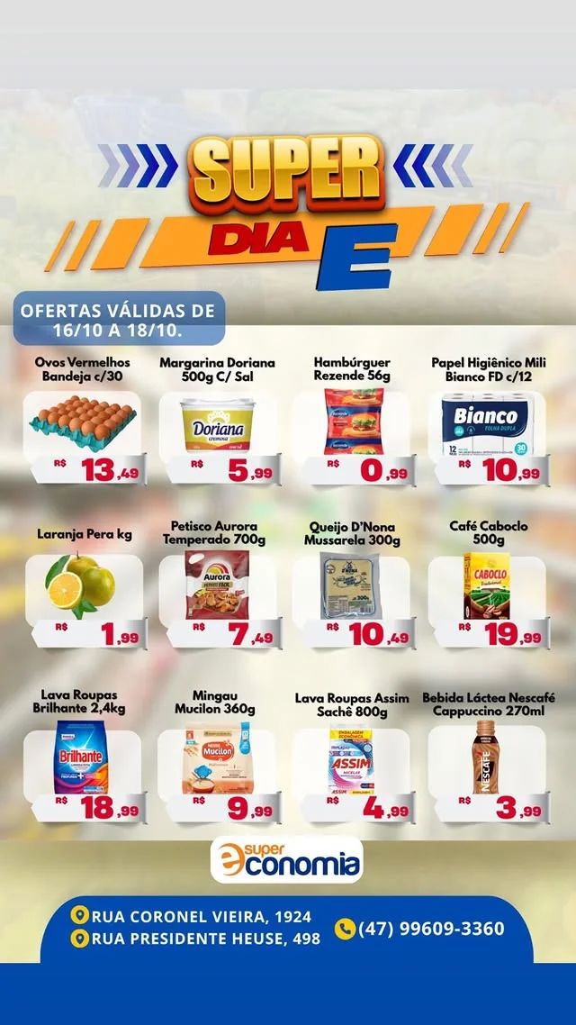 Encarte Supermercados Economia