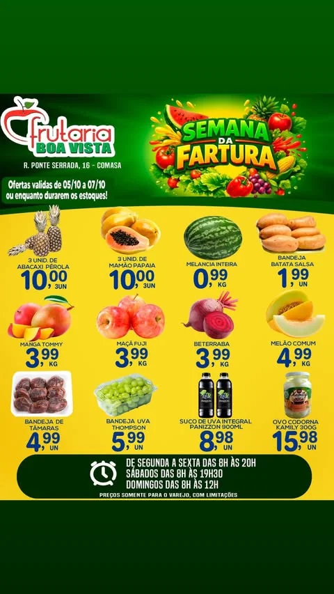 Encarte Frutaria Boa Vista