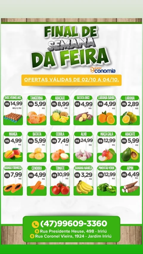 Encarte Supermercados Economia