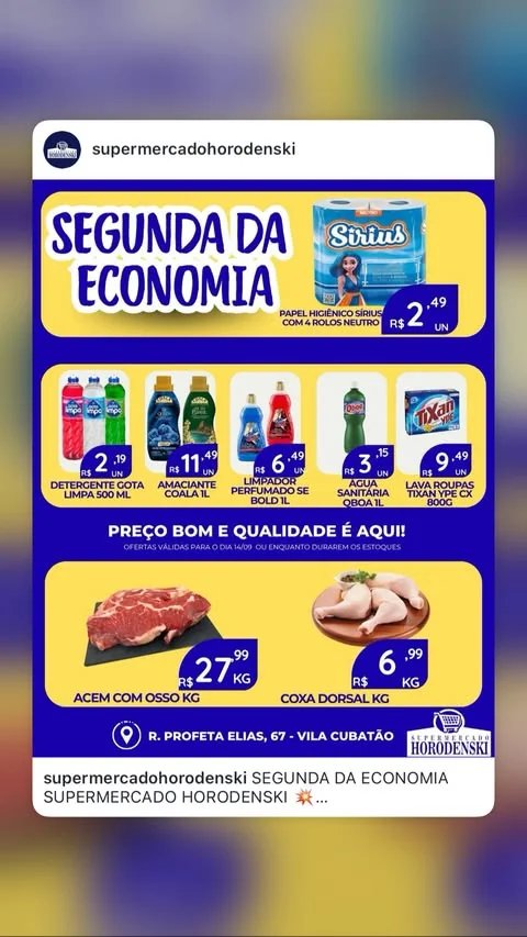 Encarte Supermercado Horodenski