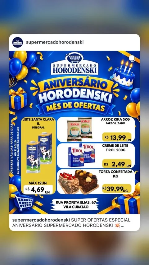 Encarte Supermercado Horodenski