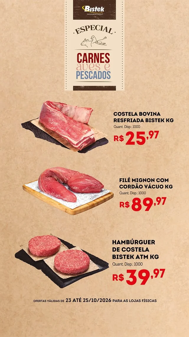 Encarte Bistek Supermercados