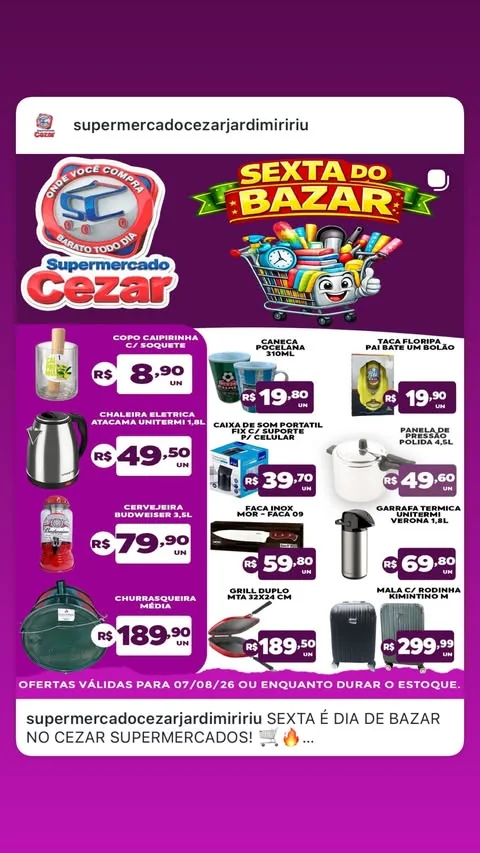 Encarte Supermercado Cezar