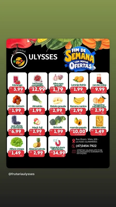 Encarte Frutaria Ulysses