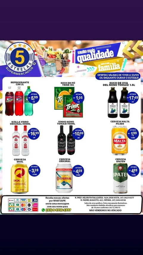 Encarte Supermercados 5 Estrelas