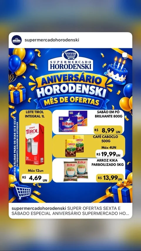 Encarte Supermercado Horodenski