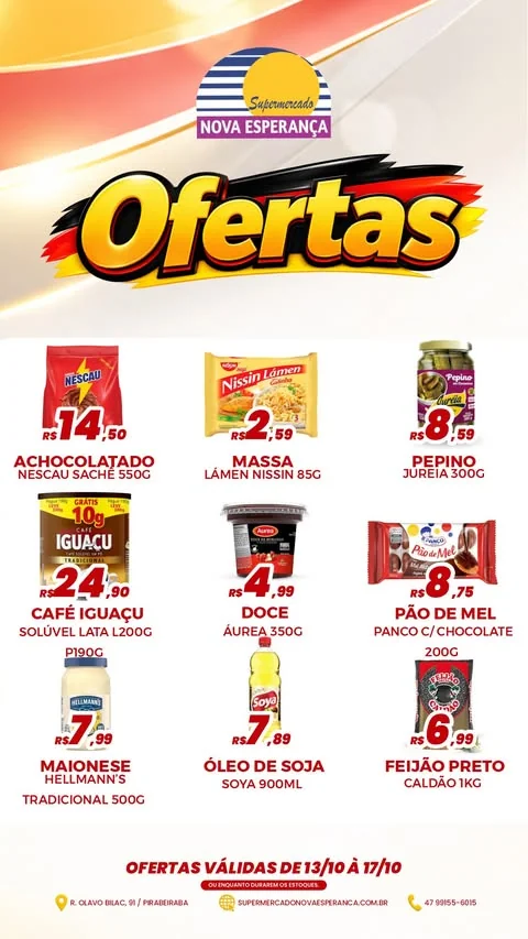 Encarte Supermercado Nova Esperanca