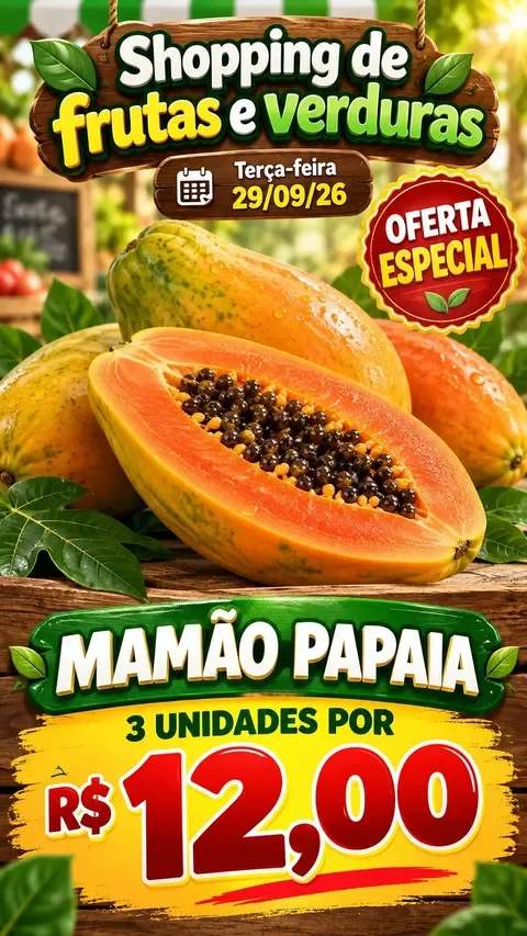 Encarte Shopping de Frutas e Verduras Joinville