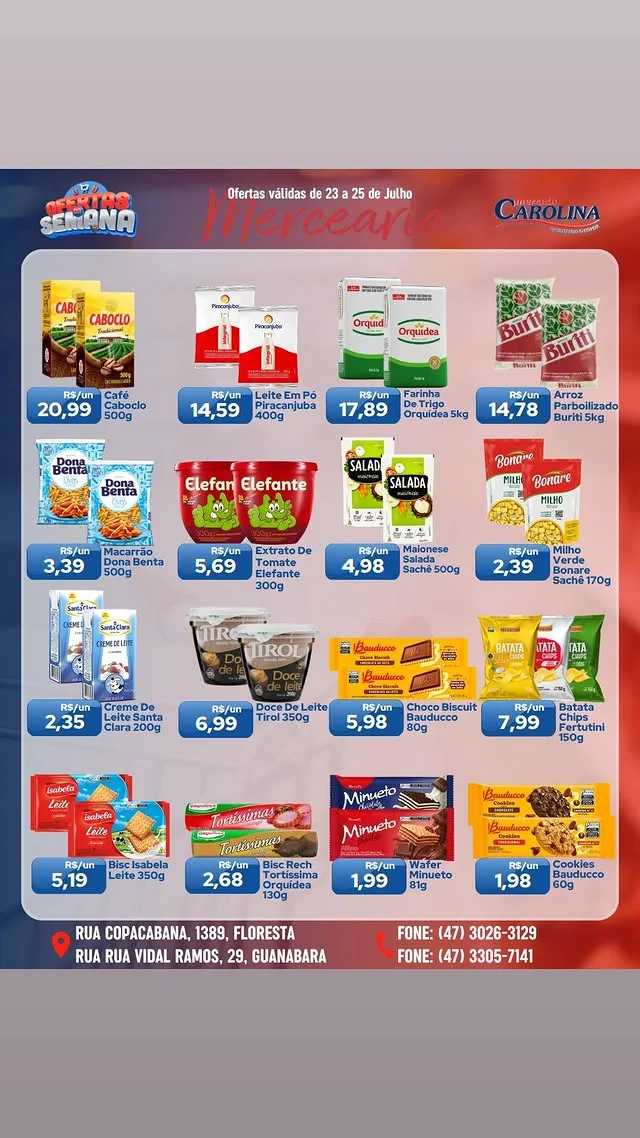 Encarte Supermercado Carolina