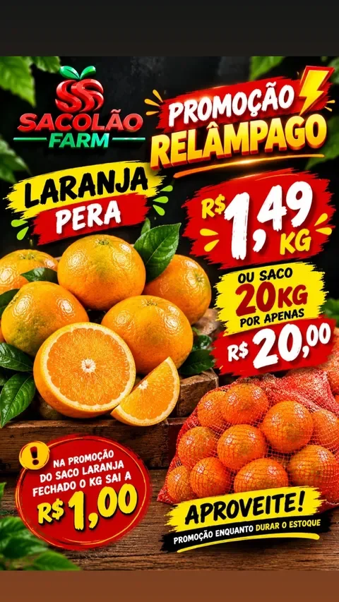Encarte Sacolão Farm