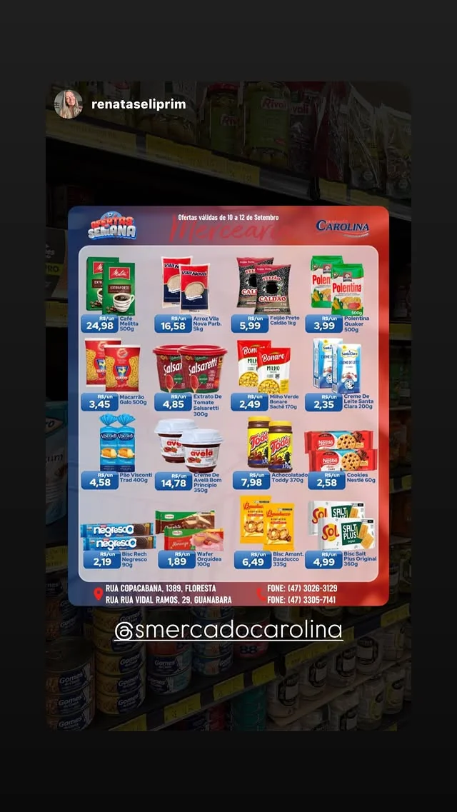 Encarte Supermercado Carolina
