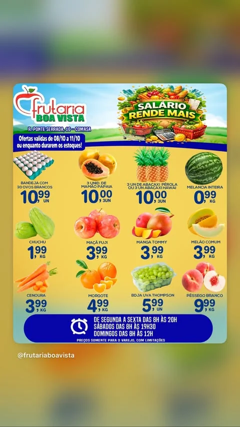 Encarte Frutaria Boa Vista