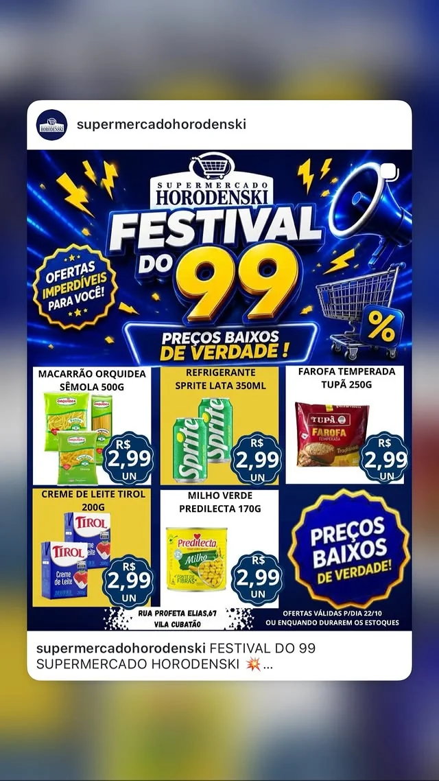 Encarte Supermercado Horodenski