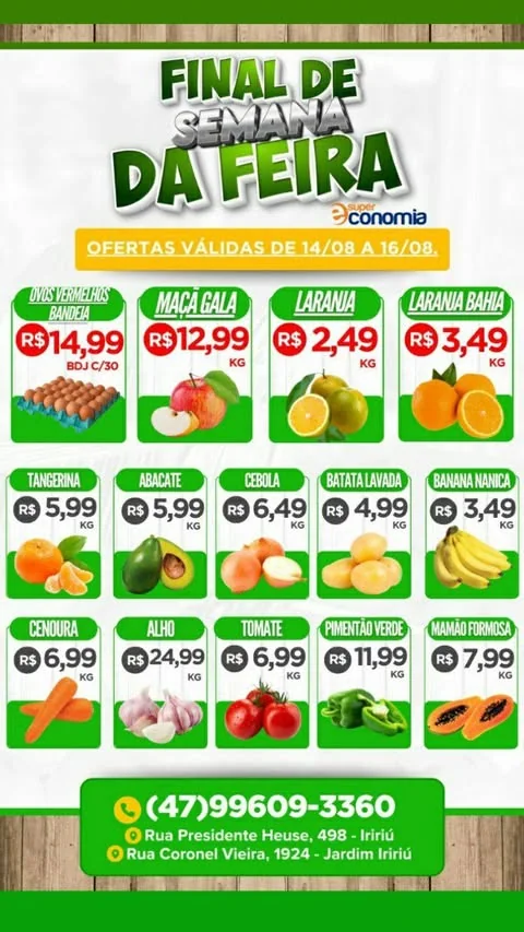 Encarte Supermercados Economia