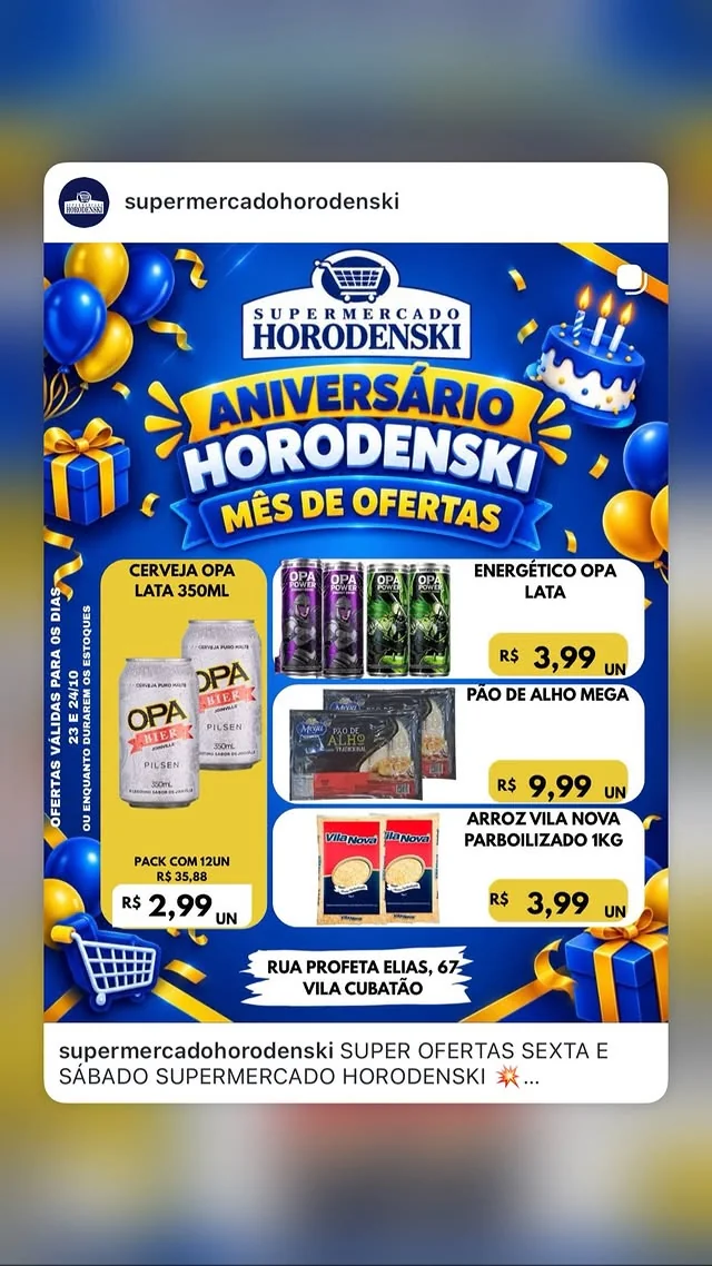 Encarte Supermercado Horodenski