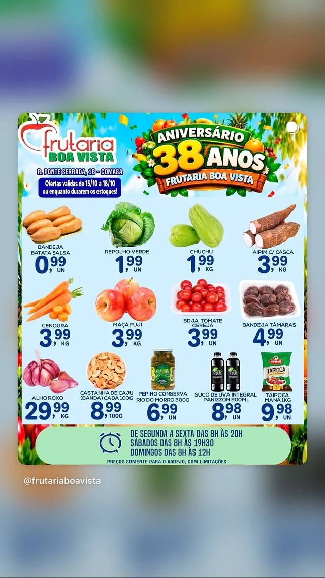 Encarte Frutaria Boa Vista