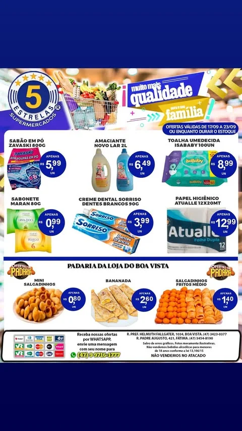 Encarte Supermercados 5 Estrelas