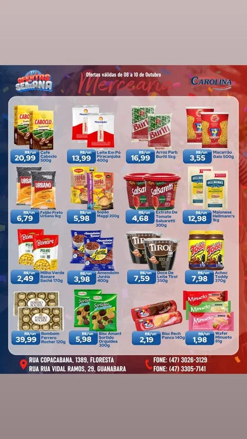 Encarte Supermercado Carolina