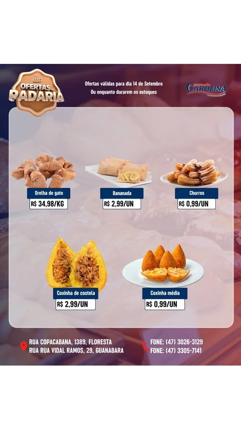 Encarte Supermercado Carolina
