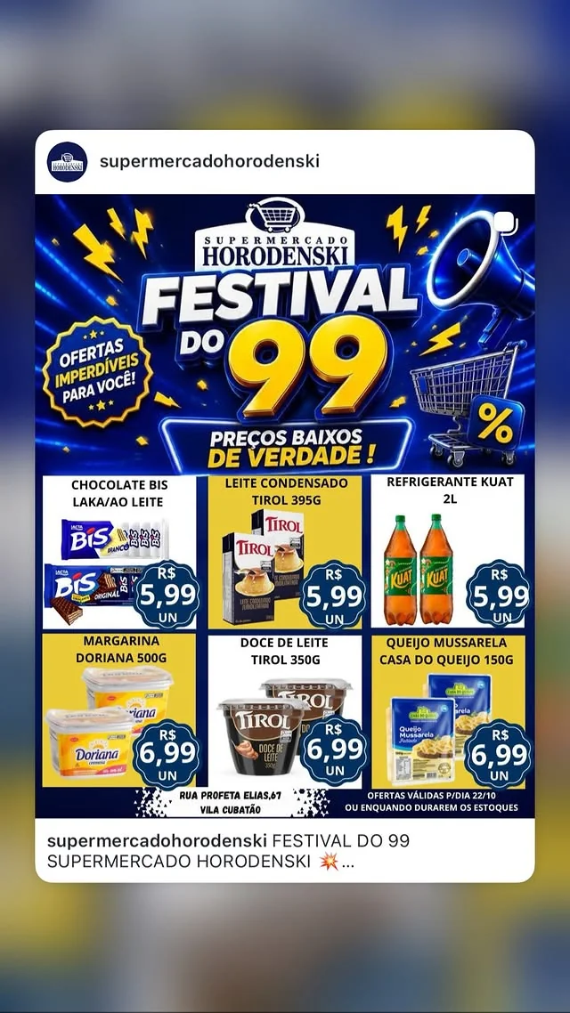 Encarte Supermercado Horodenski