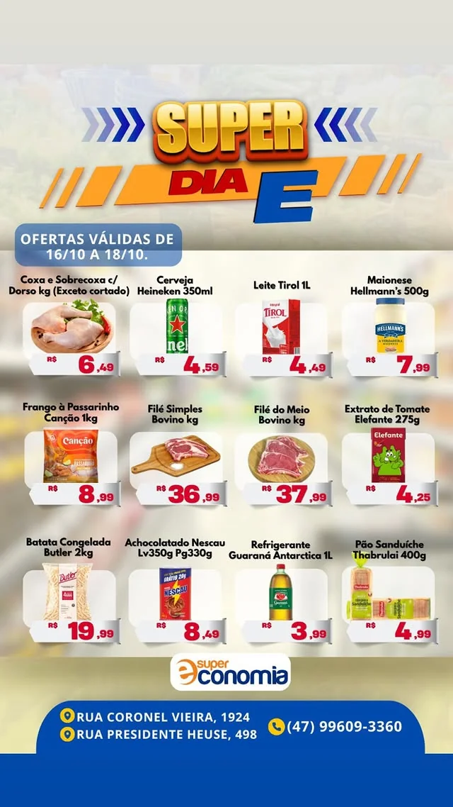 Encarte Supermercados Economia