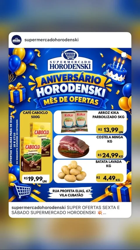 Encarte Supermercado Horodenski