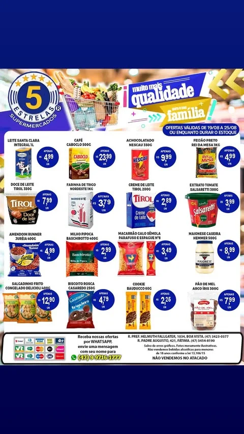 Encarte Supermercados 5 Estrelas