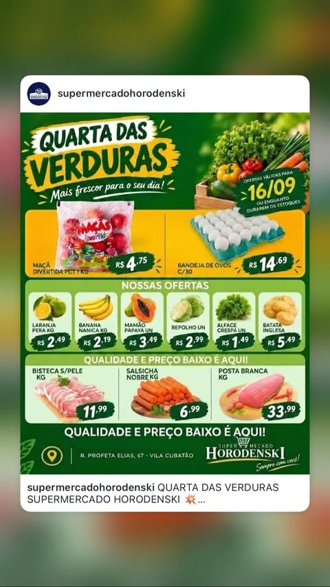 Encarte Supermercado Horodenski